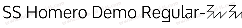 SS Homero Demo Regular字体转换